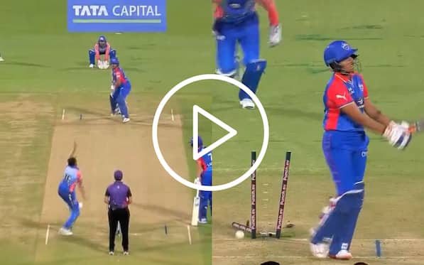 [Watch] Ismail Sends Shafali Verma's Middle Stump Flying To Draw First Blood Of WPL 2024